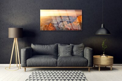 Slika na akrilnom staklu Planinski krajolik