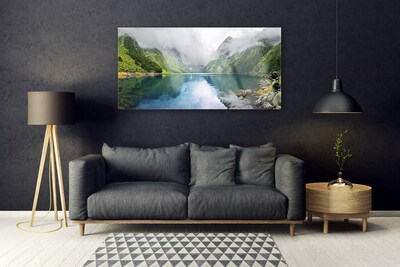 Fotografija na akrilnom staklu Krajolik planinskog jezera