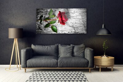 Akrilna slika Rose Flower Biljna priroda