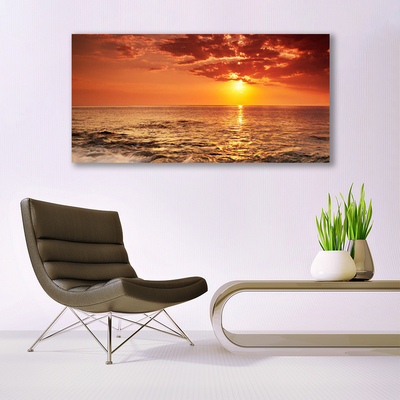 Fotografija na akrilnom staklu Krajolik morskog sunca