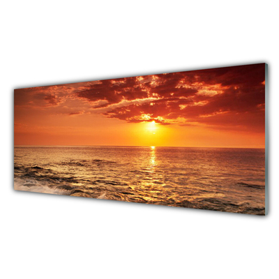 Fotografija na akrilnom staklu Krajolik morskog sunca