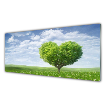 Fotografija na akrilnom staklu Drvo Srce Priroda
