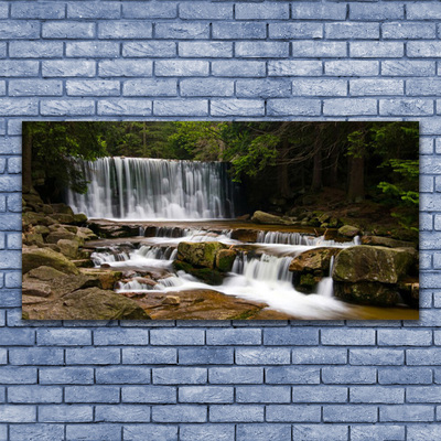 Fotografija na akrilnom staklu Vodopad šumska priroda