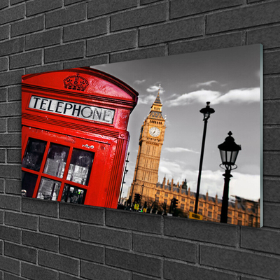 Fotografija na akrilnom staklu Londonska telefonska govornica