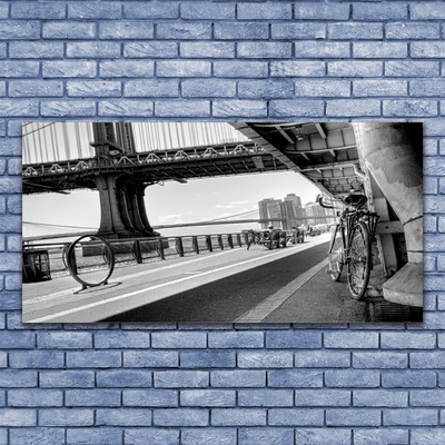 Fotografija na akrilnom staklu Biciklistička arhitektura mostova