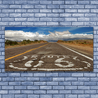Fotografija na akrilnom staklu Cesta u pustinjskoj autocesti