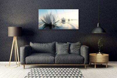 Fotografija na akrilnom staklu Lopoči Cvijeće Jezerce