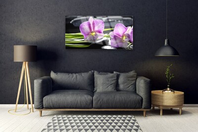 Fotografija na akrilnom staklu Orchid Stones Zen Spa