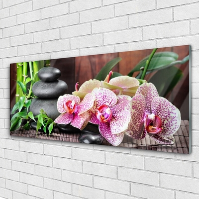 Fotografija na akrilnom staklu Bamboo Orchid Spa