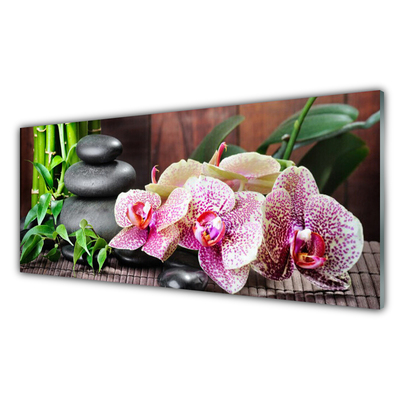 Fotografija na akrilnom staklu Bamboo Orchid Spa