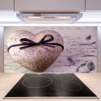 Foto staklo za kuhinju Srce Stone Art