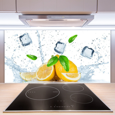 Staklo za kuhinju Lemon Ice Cubes Kitchen