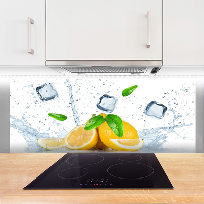 Staklo za kuhinju Lemon Ice Cubes Kitchen