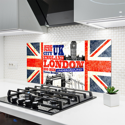 Staklo za kuhinju Londonska zastava Art