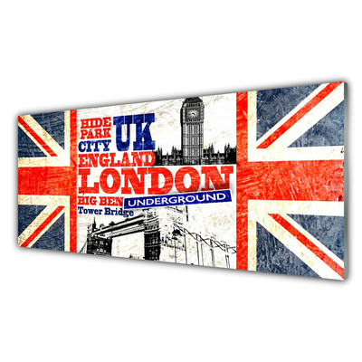 Staklo za kuhinju Londonska zastava Art