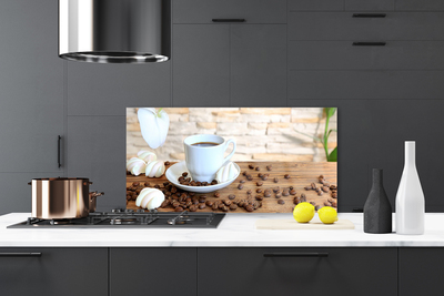 Zidna obloga za kuhinju Kuhinja sa šalicom kave u zrnu