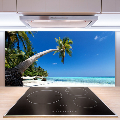 Staklo za kuhinju Plaža Palm Sea Landscape