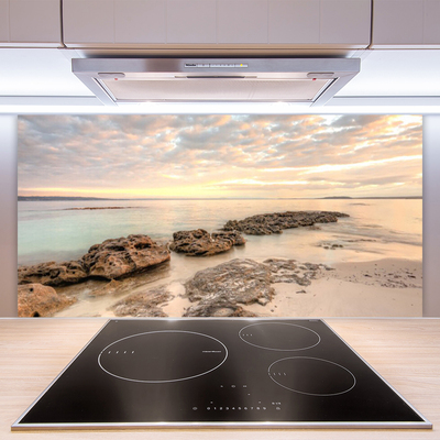 Staklena ploča za kuhinju Pejzaž morske plaže
