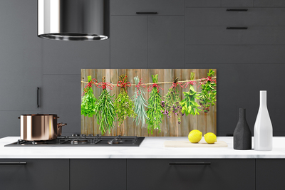 Zidno staklo za kuhinju Osušeno bilje lišće prirode