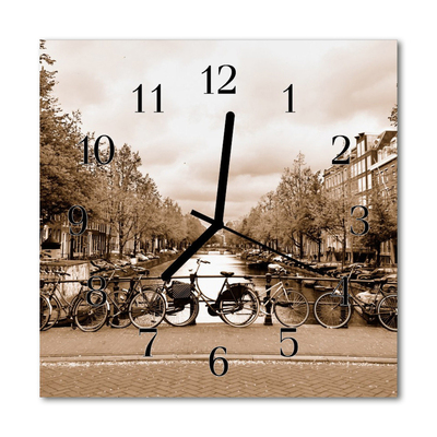 Kvadratni zidni sat Amsterdam