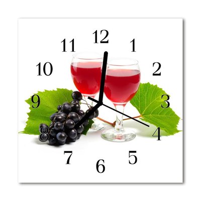 Kvadratni zidni sat Grožđe Za Vino