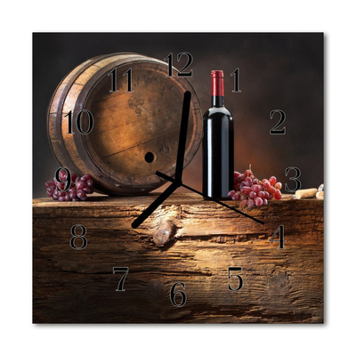 Stakleni četvrtasti sat Grožđe Za Vino