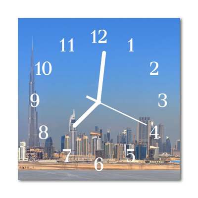 Stakleni četvrtasti sat Grad Dubai