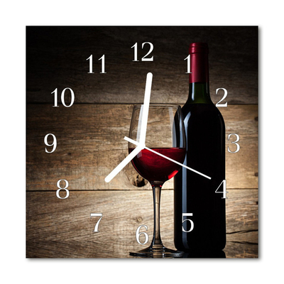 Kvadratni zidni sat Vino