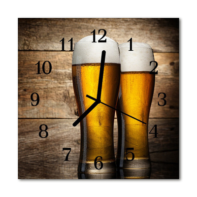 Kvadratni zidni sat Pivo