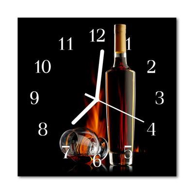 Kvadratni zidni sat Alkohol