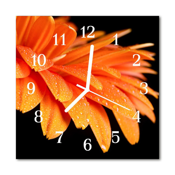 Kvadratni zidni sat Gerbera