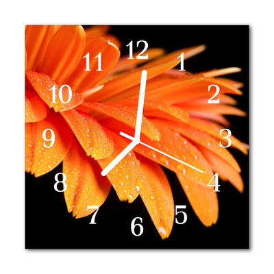 Kvadratni zidni sat Gerbera