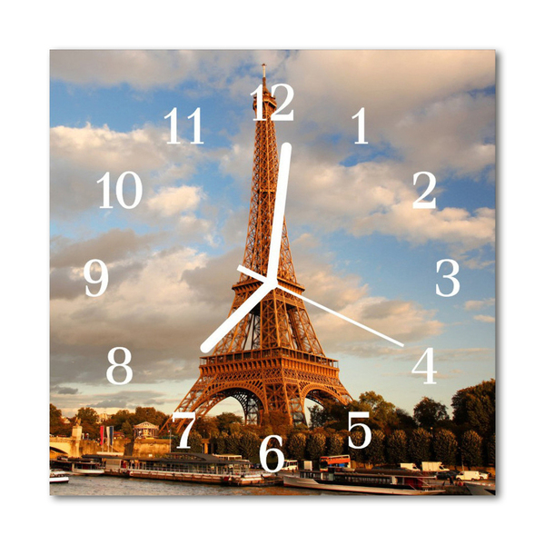 Stakleni četvrtasti sat Pariz