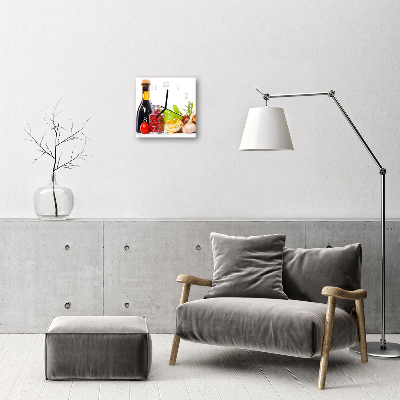 Stakleni četvrtasti sat Tjestenina