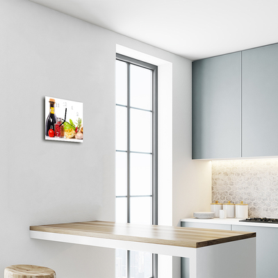 Stakleni četvrtasti sat Tjestenina