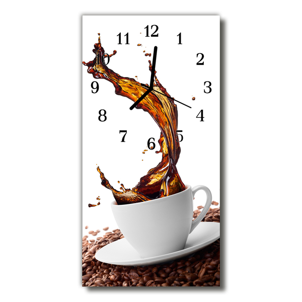 Vertikalni zidni sat Kuhinjska šalica za kavu