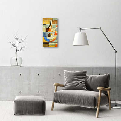 Pravokutni zidni sat Art Šareni uzorak