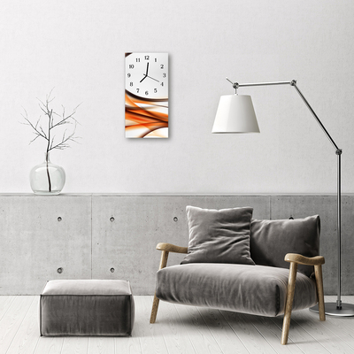 Pravokutni zidni sat Art Abstract narančasta