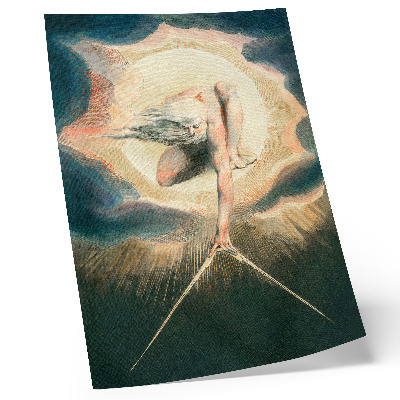 Tisak na platno Ilustracija starca iz tog vremena koji postavlja kompas na tlo (1794.)