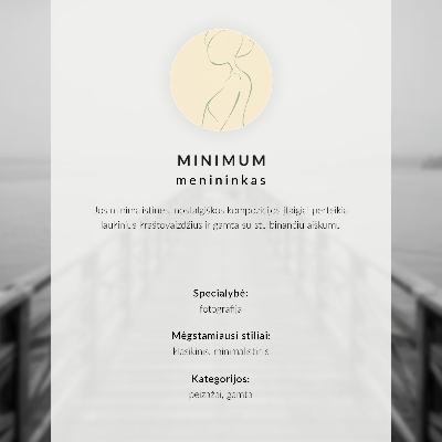 Zidni plakat Minimalistički krajolik s drvetom i klupom
