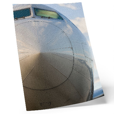 Dekorativni plakat Krupni plan elegantnog aviona s metalnim detaljima