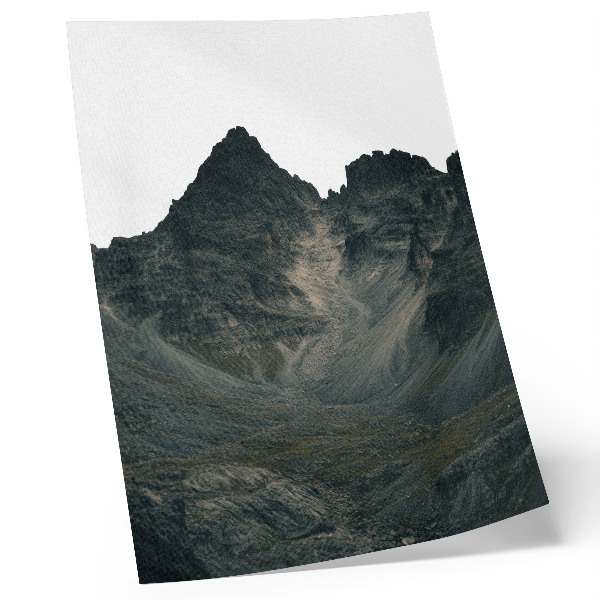 Plakat Veličanstveni planinski vrhovi, surova priroda