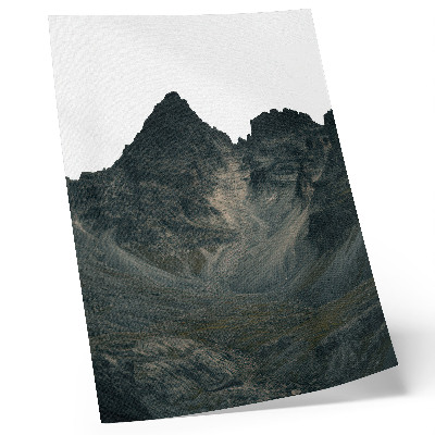 Plakat Veličanstveni planinski vrhovi, surova priroda