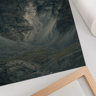 Plakat Veličanstveni planinski vrhovi, surova priroda