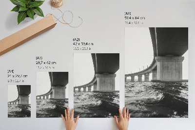 Dekorativni plakat Minimalizam most arhitektura modernost
