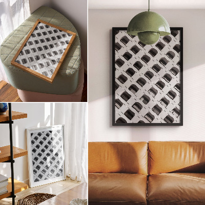 Plakat Minimalistička fasada puna ponavljajućih oblika