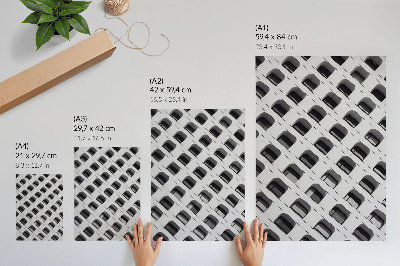 Plakat Minimalistička fasada puna ponavljajućih oblika