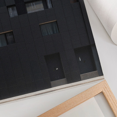 Dekorativni plakat Minimalistička fasada, harmonija geometrijskih oblika