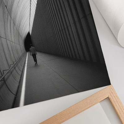 Dekorativni plakat Minimalistička perspektiva linija sjena tunela