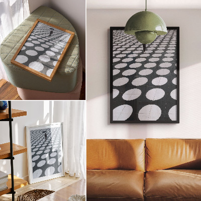 Zidni plakat Geometrijski uzorci crno-bijeli kontrast